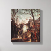 De aankomst van de pelgrims in Keulen Canvas Afdruk (Voorkant)