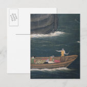 De aankomst van de Portugese japanse kleine lading Briefkaart (Voorkant / Achterkant)