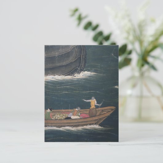 De aankomst van de Portugese japanse kleine lading Briefkaart (Staand voorkant)