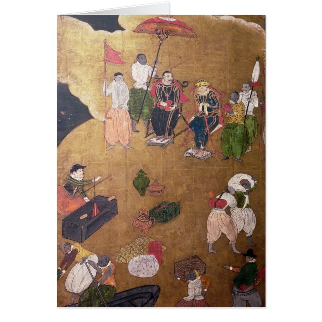 De aankomst van de Portugezen in Japan (Voorkant)