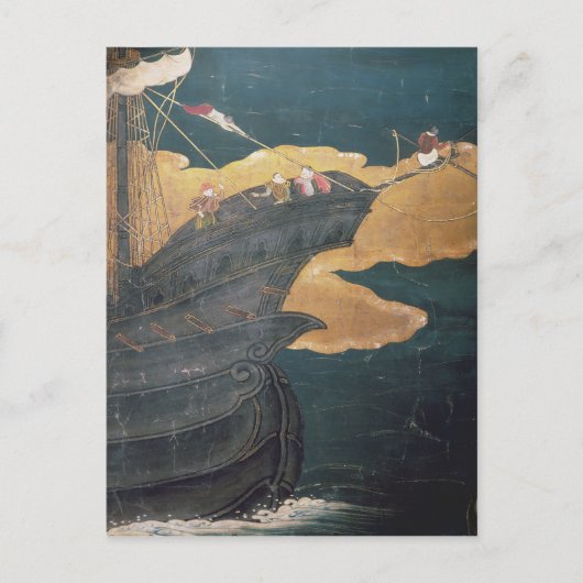 De aankomst van de Portugezen in Japan 2 Briefkaart (Voorkant)