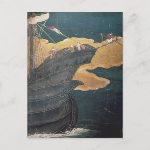 De aankomst van de Portugezen in Japan 2 Briefkaart