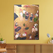 De aankomst van de Portugezen in Japan 3 Canvas Afdruk (Insitu (Woonkamer))