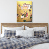 De aankomst van de Portugezen in Japan Canvas Afdruk (Insitu (Slaapkamer))