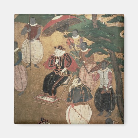 De aankomst van de Portugezen in Japan Magneet (Voorkant)