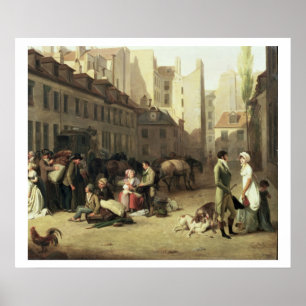 De aankomst van een fasemachine in de Terminus, de Poster