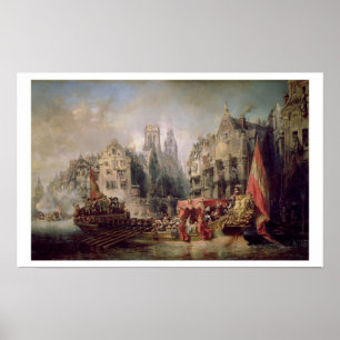 De aankomst van Fernando Alvarez de Toledo, hertog Poster