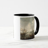 De aankomst van Fredrick V in Vlissingen in 1613 ( Mok (Voorkant rechts)