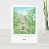 De aankomst van het Wenskaart van de Lente Kaart (Achterkant)