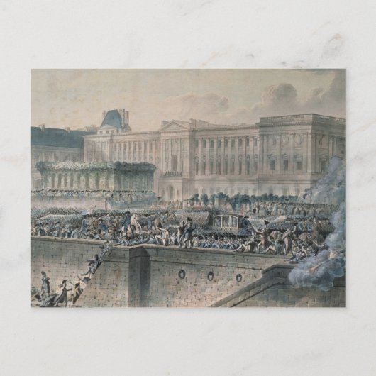 De aankomst van Louis XVI voor de Briefkaart (Voorkant)