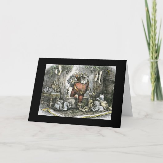 De aankomst van Sinterklaas Feestdagen Kaart (Voorkant)