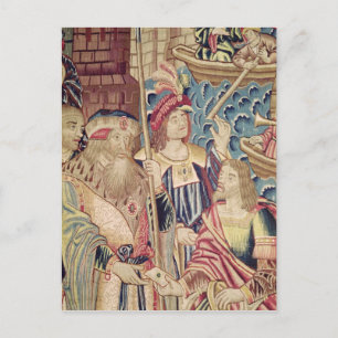 De aankomst van Vasco da Gama in Calicut Briefkaart