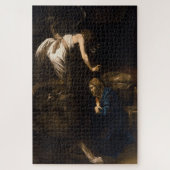 De aankondiging (1608-1610) door Caravaggio Legpuzzel (Verticaal)