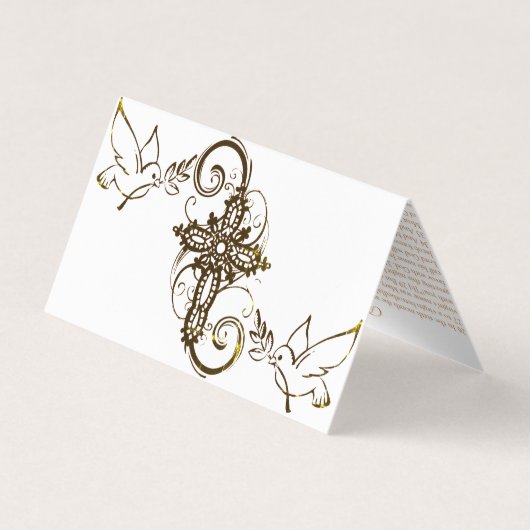 De Aankondiging (2) - Gebed Kaart Visitekaartje (Achterkant)