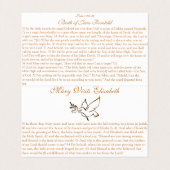 De Aankondiging (2) - Gebed Kaart Visitekaartje (Binnenkant ongevouwen)