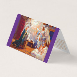 De Aankondiging (2) - Gebed Kaart Visitekaartje