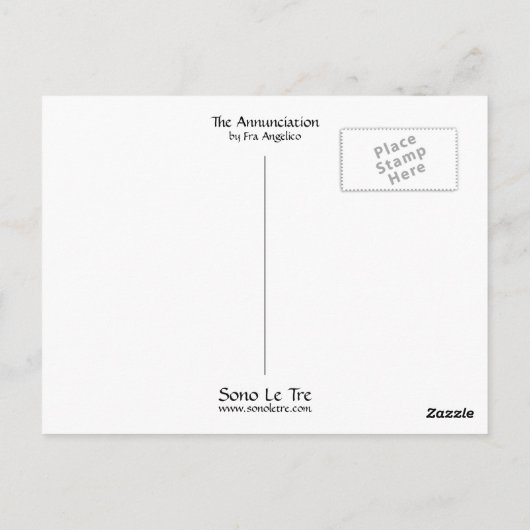 De aankondiging briefkaart (Achterkant)