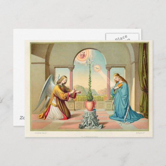 De aankondiging briefkaart (Voorkant / Achterkant)