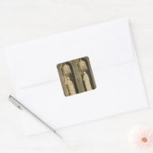 De Aankondiging, buitenpaneel van de Triptych Vierkante Sticker (Envelop)