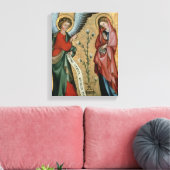 De aankondiging, c.1330 (olie op het paneel) canvas afdruk (Insitu (Woonkamer))