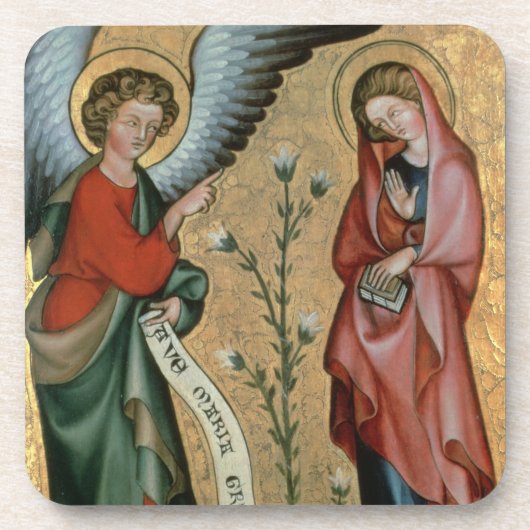 De aankondiging, c.1330 (olie op het paneel) drankjes onderzetter (Voorkant)