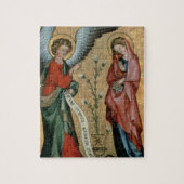 De aankondiging, c.1330 (olie op het paneel) legpuzzel (Verticaal)
