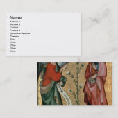 De aankondiging, c.1330 (olie op het paneel) visitekaartje (Voorkant / Achterkant)