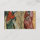 De aankondiging, c.1330 (olie op het paneel) visitekaartje (Achterkant)