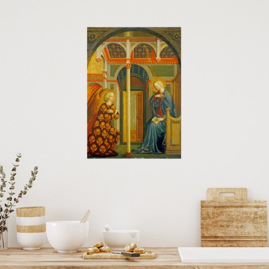 De aankondiging, c. 1423-24 poster (Keuken)