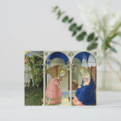 De aankondiging, c.1430-32 briefkaart (Staand voorkant)