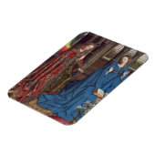 De aankondiging, c. 1434-36 (olie op doek) magneet (Linkerzijde)