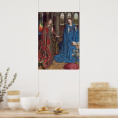 De aankondiging, c. 1434-36 (olie op doek) poster (Keuken)