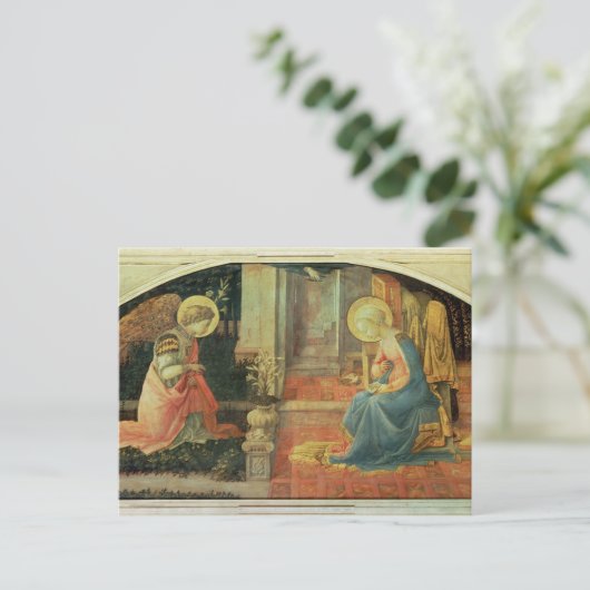 De aankondiging, c.1450-3 briefkaart (Staand voorkant)