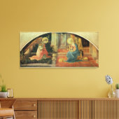 De aankondiging, c.1450-3 canvas afdruk (Insitu (Woonkamer))