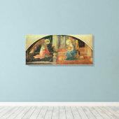 De aankondiging, c.1450-3 canvas afdruk (Insitu (Houten vloer))