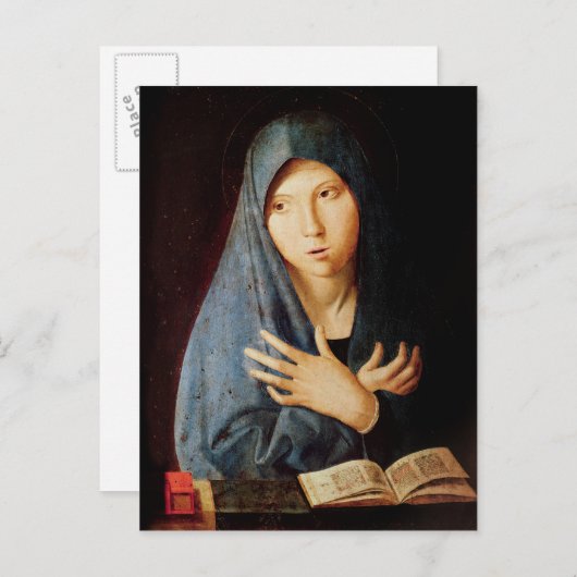 De aankondiging, c.1473-74 briefkaart (Voorkant / Achterkant)