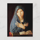 De aankondiging, c.1473-74 briefkaart (Voorkant)