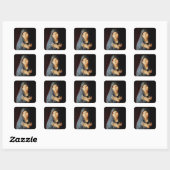 De aankondiging, c.1473-74 vierkante sticker (Vel)