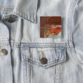 De aankondiging, c.1534-35 vierkante button 5,1 cm (In situ)