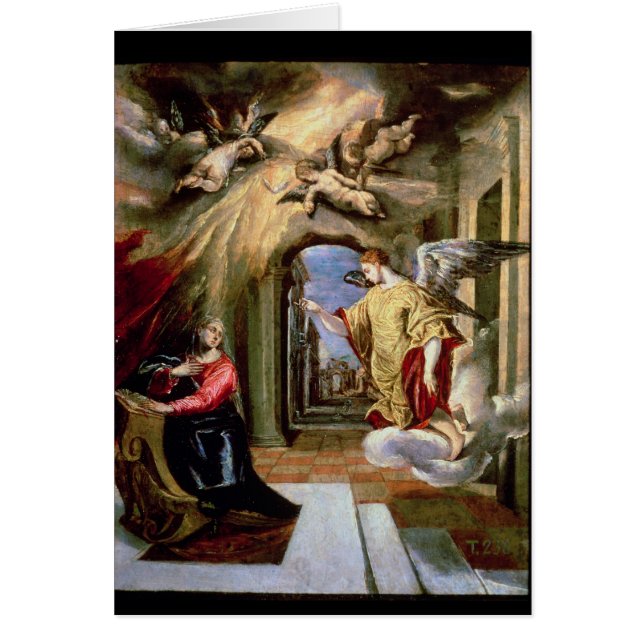 De aankondiging, c.1570-73 (Voorkant)