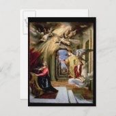 De aankondiging, c.1570-73 briefkaart (Voorkant / Achterkant)