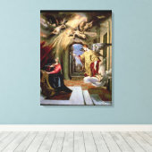 De aankondiging, c.1570-73 canvas afdruk (Insitu (Houten vloer))