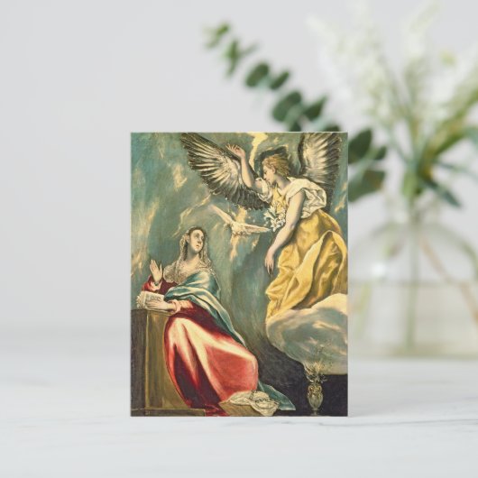 De aankondiging, c.1595-1600 briefkaart (Staand voorkant)