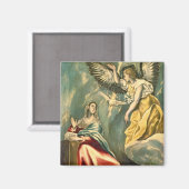 De aankondiging, c.1595-1600 magneet (Voorkant / Achterkant)