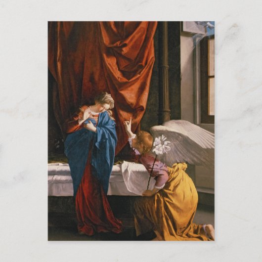 De aankondiging, c.1623 briefkaart (Voorkant)