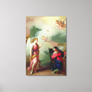 De aankondiging canvas afdruk