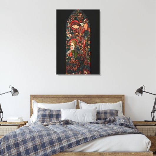 De Aankondiging Canvas Afdruk (Insitu (Slaapkamer))