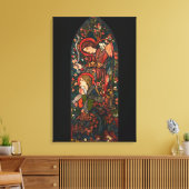 De Aankondiging Canvas Afdruk (Insitu (Woonkamer))