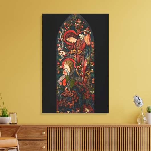 De Aankondiging Canvas Afdruk (Insitu (Woonkamer))