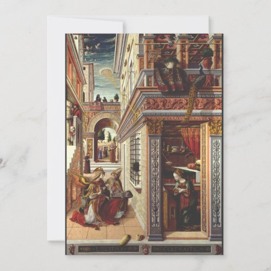 De Aankondiging Carlo Crivelli Renaissance Kunst (Voorkant)